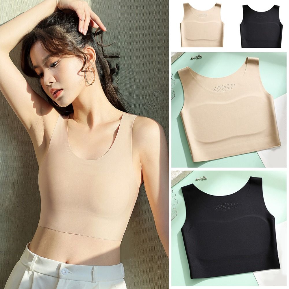 Plunge Bra Push Up - Kadınlar için Buz İpek Dikişsiz Kablosuz