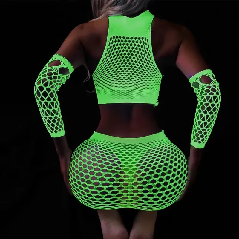 Sheer Mesh Bra - Balık Ağı Şeffaf kadın Seksi Iki