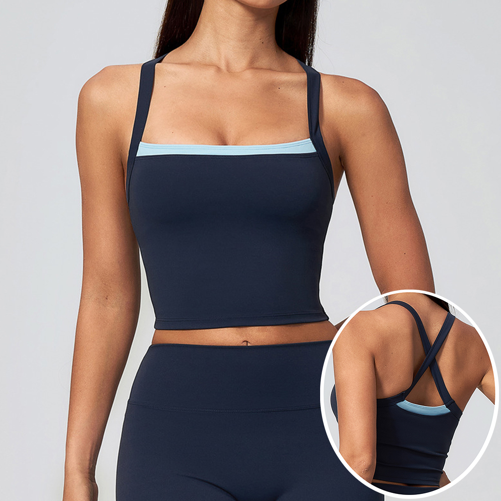 Plunge Bra Push Up - Kadın Çapraz Sırtlı Yoga Atleti Push