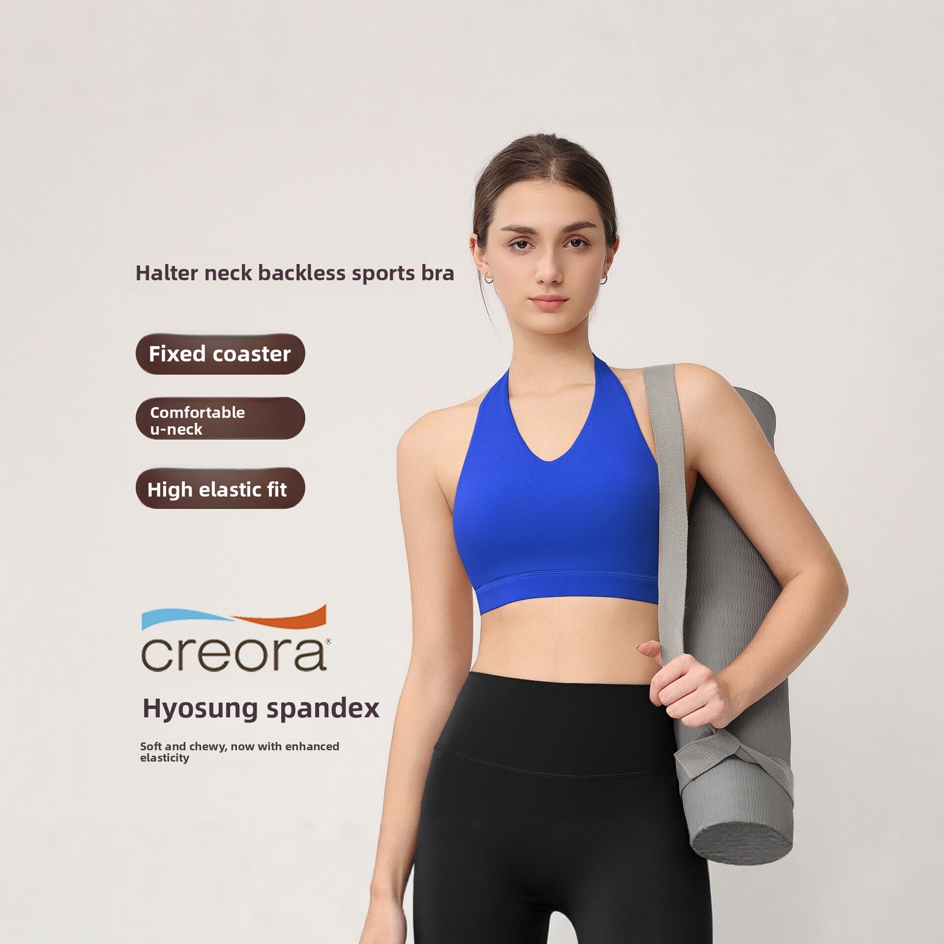 Sports Bra Racerback - Kadınlar için Sabit Pedli, Darbeye Dayanıklı