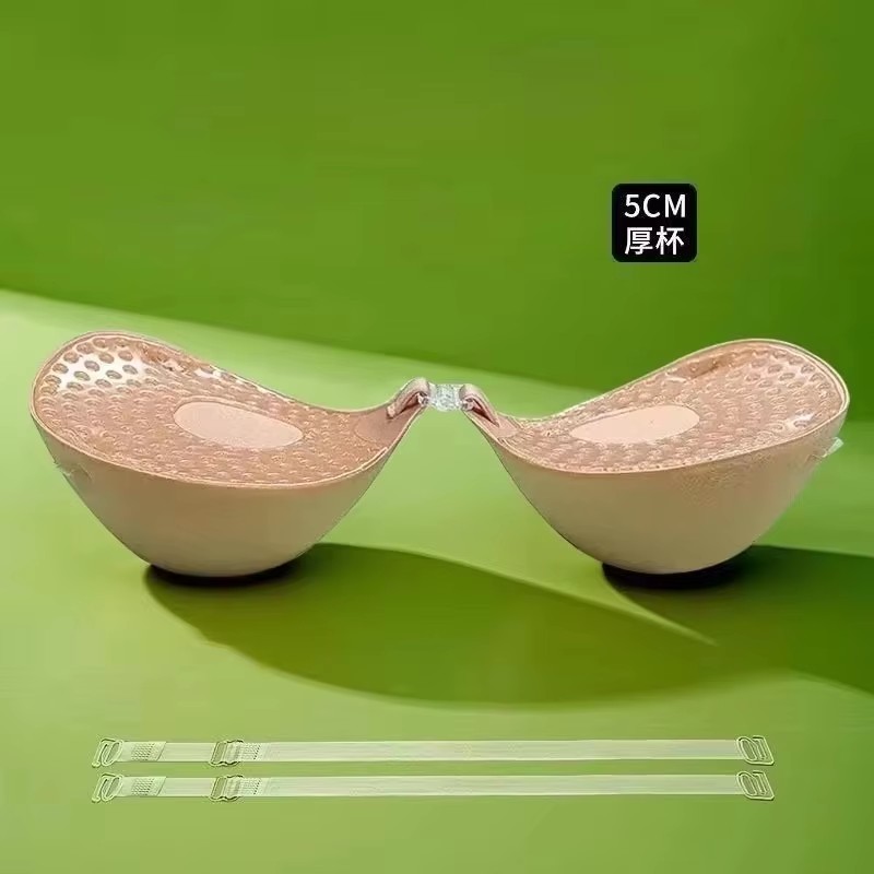 Plunge Bra Push Up - 5cm Kalınlığında Nefes Alabilen Yapışkanlı Sütyen