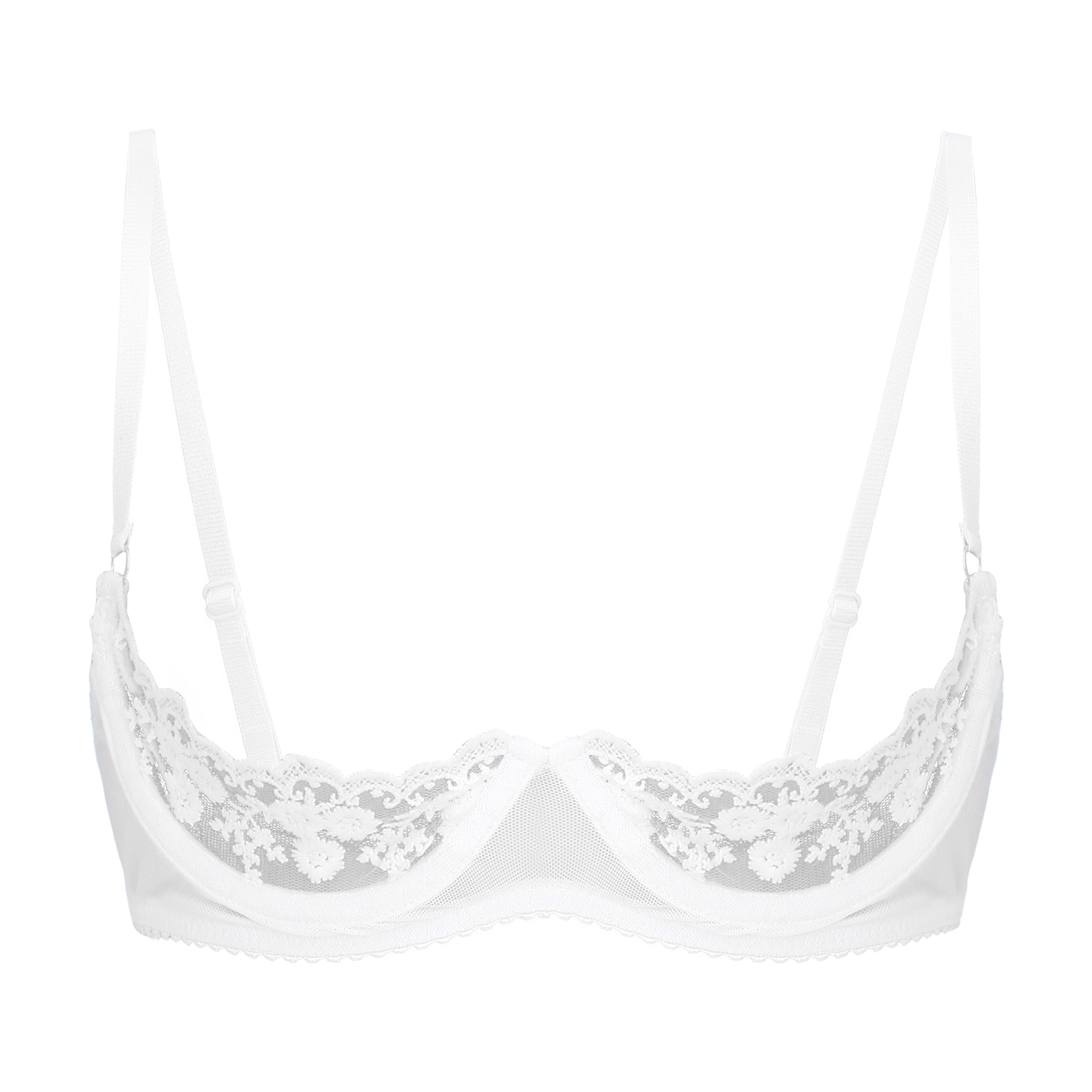 Kadınlar Seksi Yarım Fincan Sü - Sheer Mesh Bra incelemesi ve fiyatı